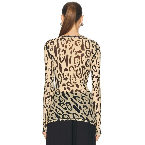 Sportmax Bis Top in Camel Long Sleeve - Picture 3 of 4